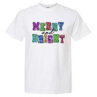 Merry And Bright Merry Christmas Xmas Holiday Garment-Dyed Heavyweight T-Shirt