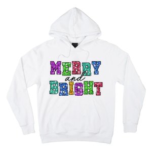 Merry And Bright Merry Christmas Xmas Holiday Hoodie