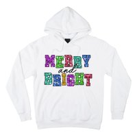 Merry And Bright Merry Christmas Xmas Holiday Hoodie