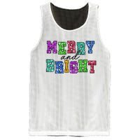 Merry And Bright Merry Christmas Xmas Holiday Mesh Reversible Basketball Jersey Tank