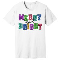 Merry And Bright Merry Christmas Xmas Holiday Premium T-Shirt