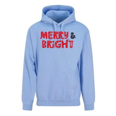 Merry And Bright Christmas Pajama Unisex Surf Hoodie