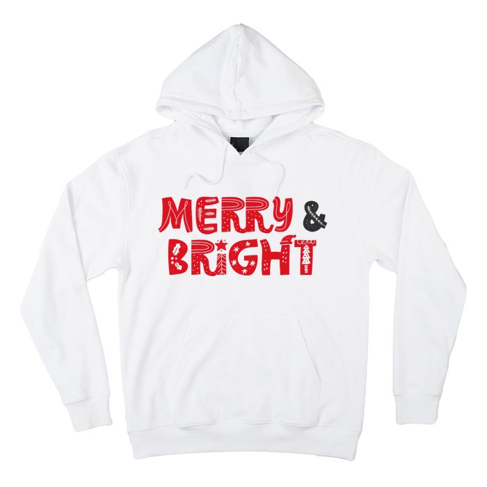 Merry And Bright Christmas Pajama Hoodie