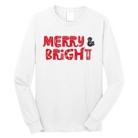 Merry And Bright Christmas Pajama Long Sleeve Shirt