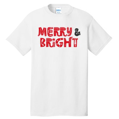 Merry And Bright Christmas Pajama Tall T-Shirt