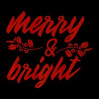 Merry And Bright Christmas Season With Holly Twigs Tie-Dye T-Shirt