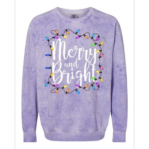 Merry And Bright Colorblast Crewneck Sweatshirt