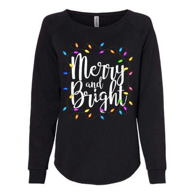 Merry And Bright Womens California Wash Sweatshirt