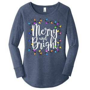 Merry And Bright Women's Perfect Tri Tunic Long Sleeve Shirt