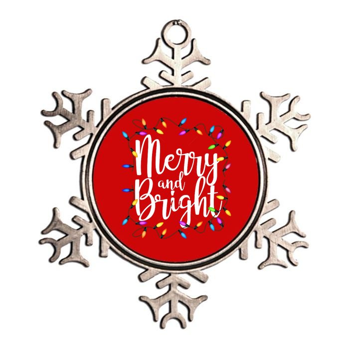 Merry And Bright Metallic Star Ornament