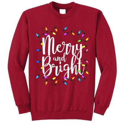 Merry And Bright Tall Sweatshirt