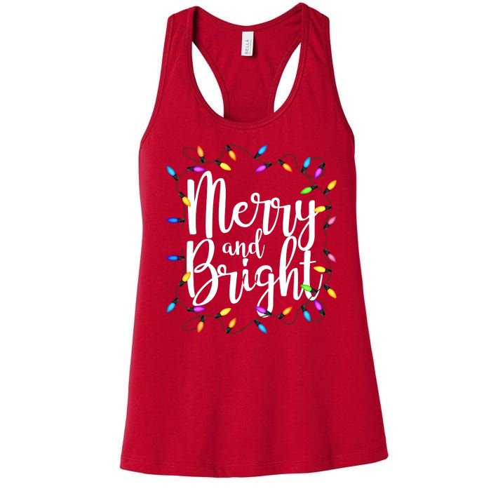 Merry And Bright Women's Racerback Tank