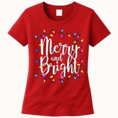 Merry And Bright Womens T-Shirt