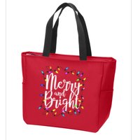 Merry And Bright Zip Tote Bag