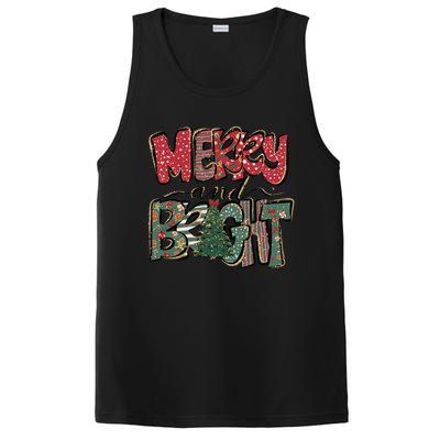 Merry And Bright Snowflakes Family Christmas Xmas Wear Gift PosiCharge Competitor Tank