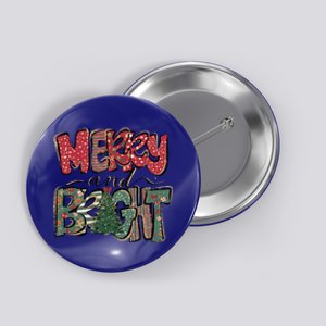 Merry And Bright Snowflakes Family Christmas Xmas Wear Gift Button