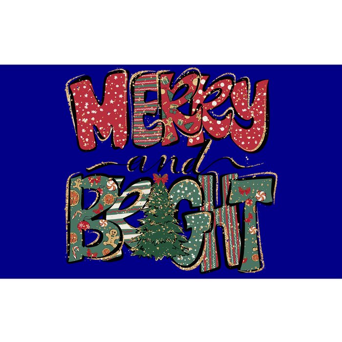 Merry And Bright Snowflakes Family Christmas Xmas Wear Gift Bumper Sticker