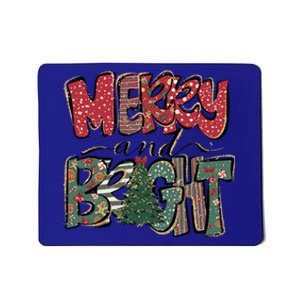 Merry And Bright Snowflakes Family Christmas Xmas Wear Gift Mousepad