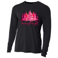 Merry And Bright Christmas Tree Graphic Cooling Performance Long Sleeve Crew