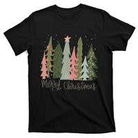 Merry And Bright Christmas Tree Noel Happy Party Christmas T-Shirt