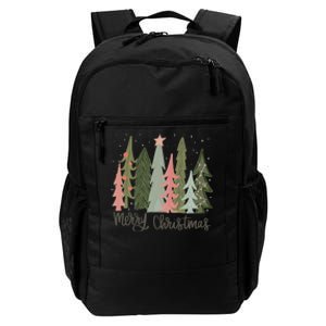 Merry And Bright Christmas Tree Noel Happy Party Christmas Daily Commute Backpack