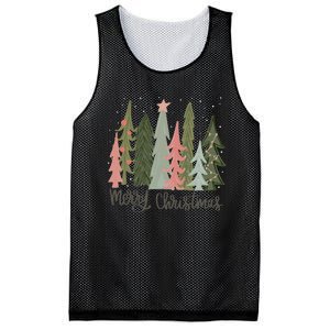 Merry And Bright Christmas Tree Noel Happy Party Christmas Mesh Reversible Basketball Jersey Tank