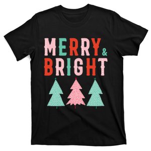 Merry And Bright Christmas Trees T-Shirt