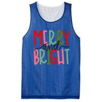 Merry And Bright Christmas Cute Great Gift Mesh Reversible Basketball Jersey Tank