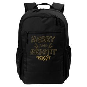 Merry And Bright Christmas Cute Christmas Daily Commute Backpack