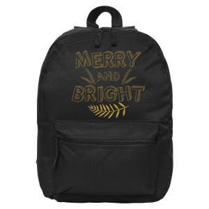 Merry And Bright Christmas Cute Christmas 16 in Basic Backpack