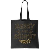 Merry And Bright Christmas Cute Christmas Tote Bag