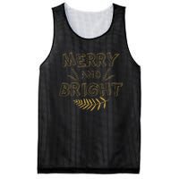 Merry And Bright Christmas Cute Christmas Mesh Reversible Basketball Jersey Tank