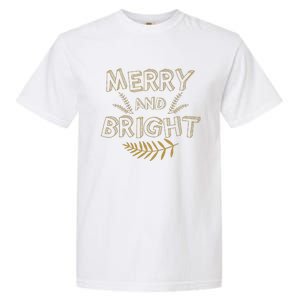 Merry And Bright Christmas Cute Christmas Garment-Dyed Heavyweight T-Shirt