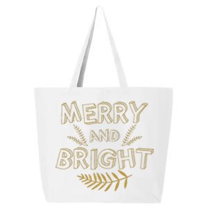 Merry And Bright Christmas Cute Christmas 25L Jumbo Tote