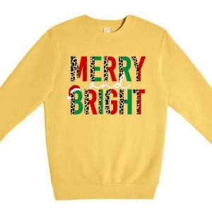 Merry And Bright Christmas Merry And Bright Premium Crewneck Sweatshirt