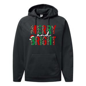 Merry And Bright Christmas Merry And Bright Performance Fleece Hoodie