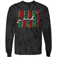 Merry And Bright Christmas Merry And Bright Tie-Dye Long Sleeve Shirt