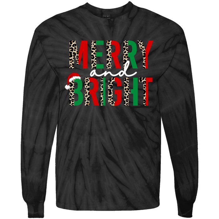 Merry And Bright Christmas Merry And Bright Tie-Dye Long Sleeve Shirt