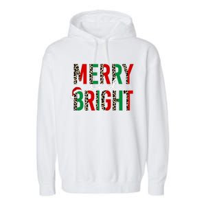 Merry And Bright Christmas Merry And Bright Garment-Dyed Fleece Hoodie