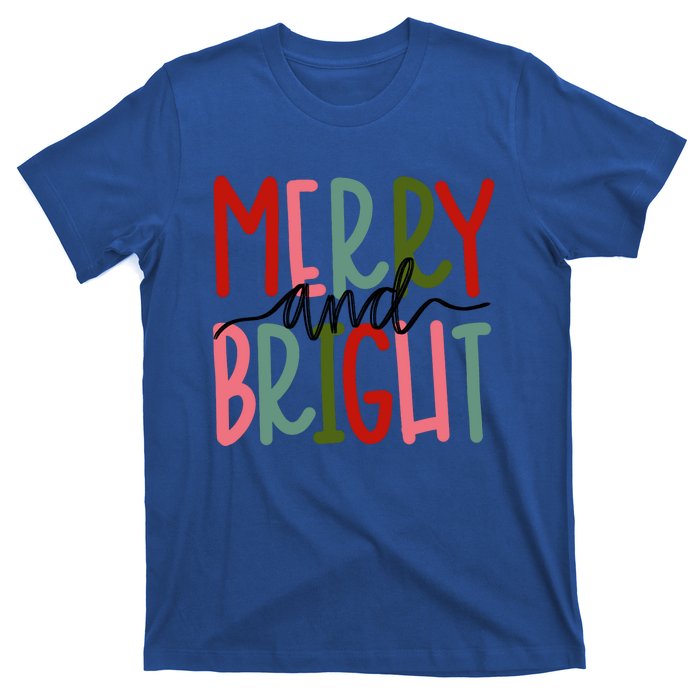 Merry And Bright Christmas Cute Long Sleeve T-Shirt