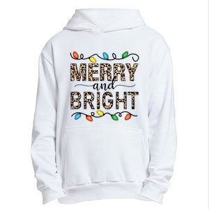 Merry And Bright Christmas Leopard Christmas Lights Tank Top Urban Pullover Hoodie