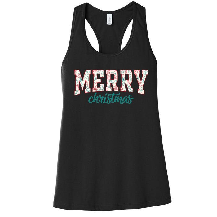 Merry And Bright Christmas Merry Christmas Women's Racerback Tank