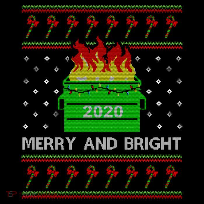 Merry And Bright Dumpster Fire 2020 Christmas Impact Tech Backpack