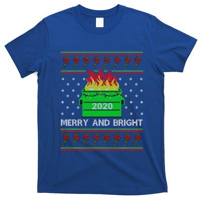 Merry And Bright Dumpster Fire 2020 Christmas T-Shirt