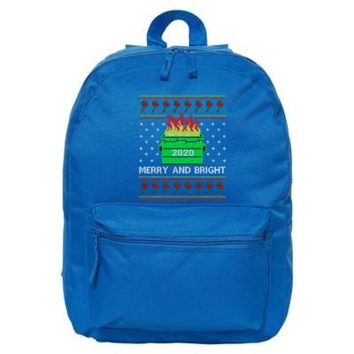 Merry And Bright Dumpster Fire 2020 Christmas 16 in Basic Backpack