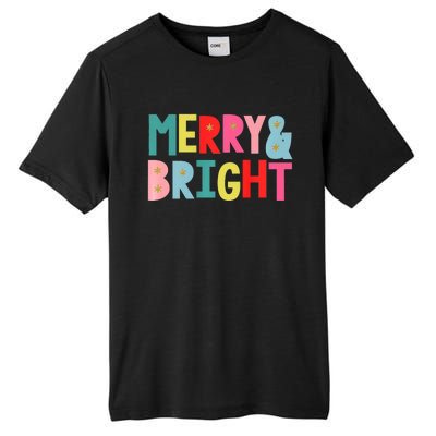 Merry And Bright Fun Colors Premium Tall Fusion ChromaSoft Performance T-Shirt