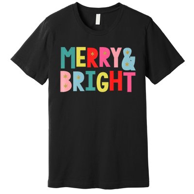 Merry And Bright Fun Colors Premium Premium T-Shirt