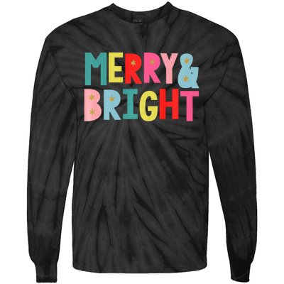 Merry And Bright Fun Colors Premium Tie-Dye Long Sleeve Shirt