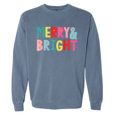 Merry And Bright Fun Colors Premium Garment-Dyed Sweatshirt