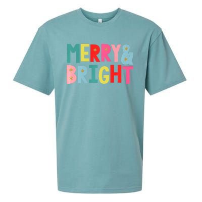 Merry And Bright Fun Colors Premium Sueded Cloud Jersey T-Shirt